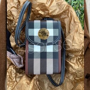 Burberry Plaid Crossbody Bag